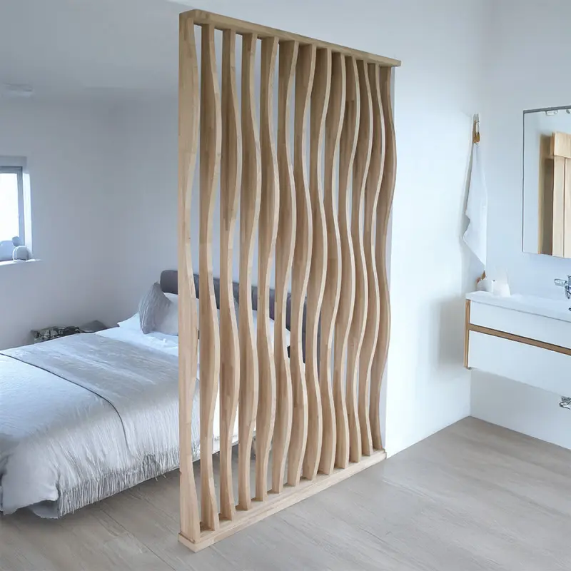 Claustra paramétrique en bois sculptural